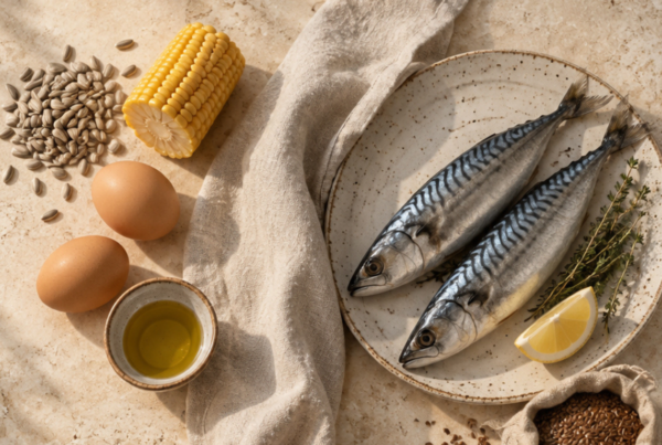 Omega-3 és mediterrán étrend hallal, zöldségekkel és olívaolajjal